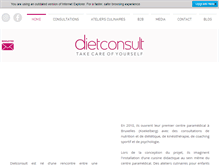 Tablet Screenshot of dietconsult.be